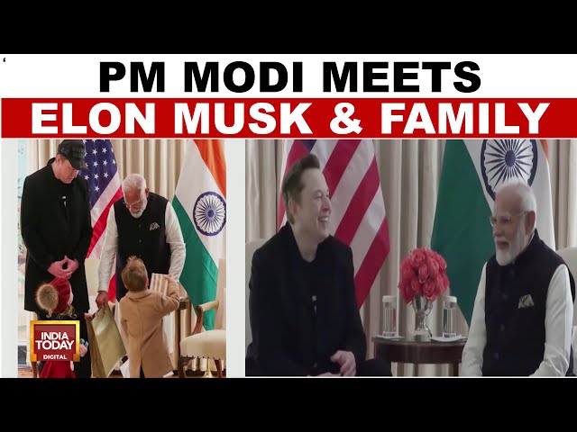 Elon Musk And Family Meet PM Modi: Discuss Tech, Space And Governance | India Today