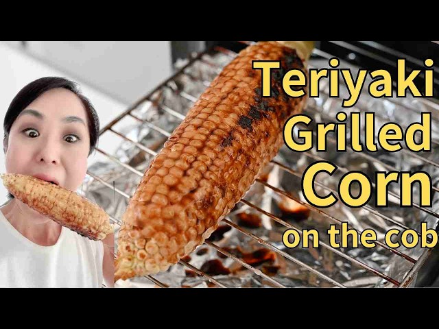 Deliciously Simple Teriyaki Grilled Corn on the cob Recipe - Inspired by Japanese Street Vendors