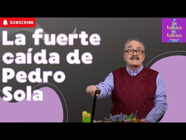 Pedro Sola sufrió una grave caída  y no en cualquier lugar....