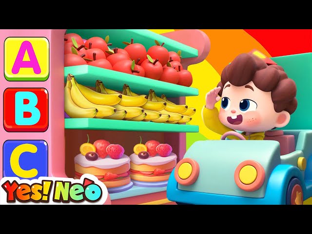 Learn ABC in the Supermarket | Phonics Song, ABC Song | Nursery Rhymes & Kids Songs | Yes! Neo