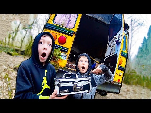 WE BROKE INTO ABANDONED SCHOOL BUS AND FOUND THIS SAFE!