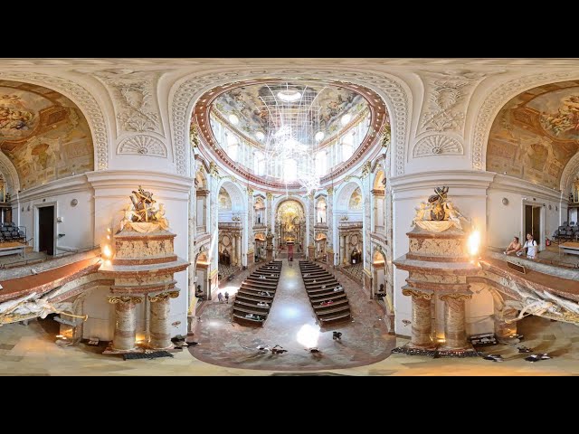 🇦🇹360°Vienna, Austria: St. Charles' church (inside) 奧地利 維也納 卡爾教堂 Wien Karlskirche