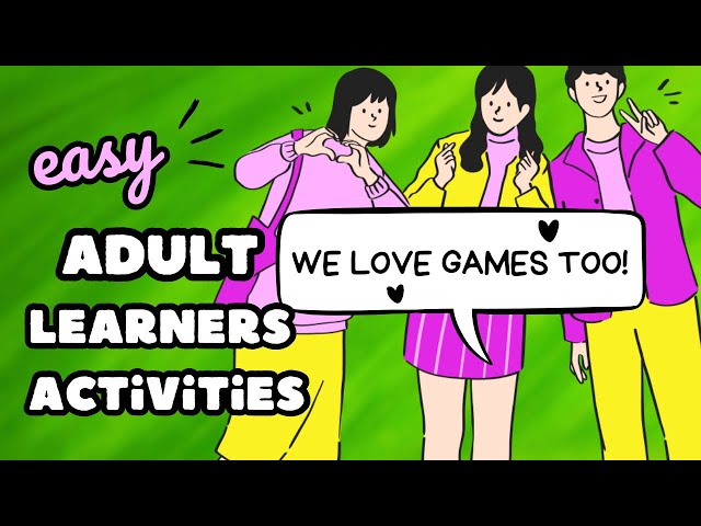 SUPER EASY ESL Games/Activities for Adult Learners + Teenagers