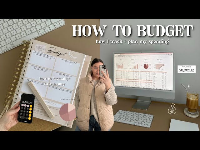 how to budget and *actually* save money 💸 how I track + plan my spending (budgeting for beginners) 💰