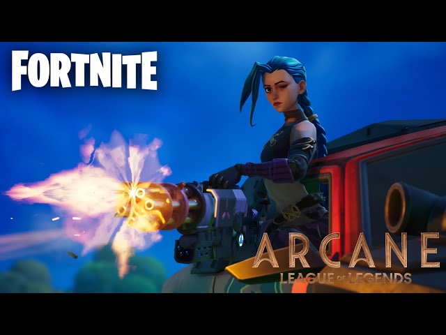 Arcane Jinx with minigun Gameplay | Fortnite