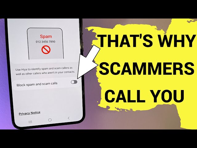 STOP SCAMMERS and TELEMARKETING Calls NOW!