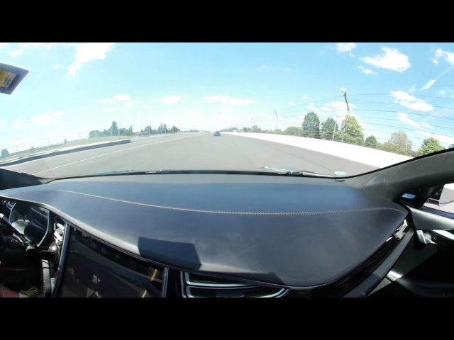 Indy 500 Speedway 2 Laps in a Tesla in 360 Panorama-Cut 1