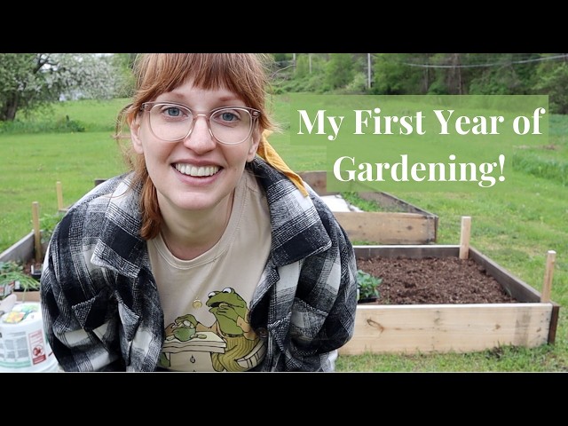 MY FIRST YEAR OF GARDENING | One Year Timelapse | She Shed Makeover