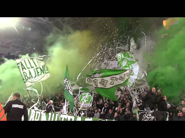 Hammarby tifo against Djurgården Swedish Cup 2016