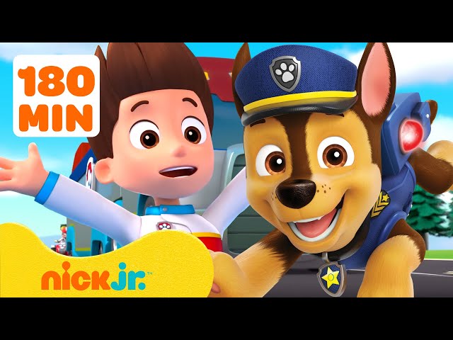 Paw Patrol |¡Los mejores momentos de Chase de la Patrulla Canina! ⭐️ 180 Minutos | Nick Jr.