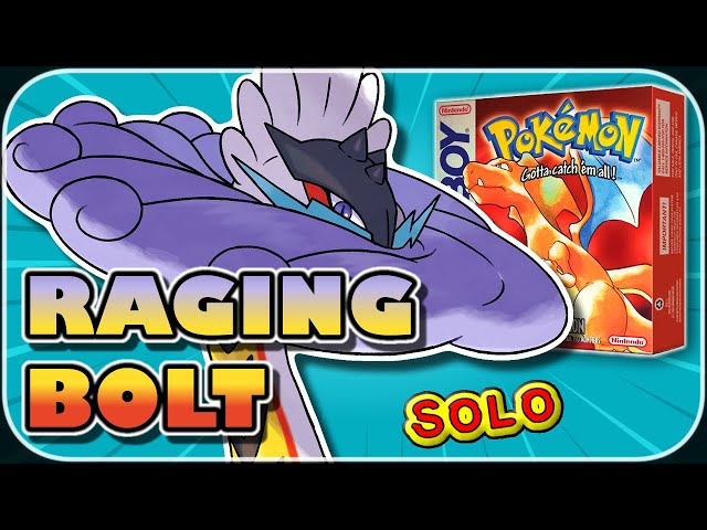 RAGING BOLT wants to play Pokemon RED! - Paradox Raikou Solo