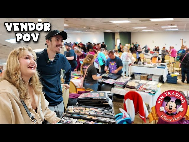 Disney Pin Trading Event Vendor POV | Making BIG Trades For Our Collection