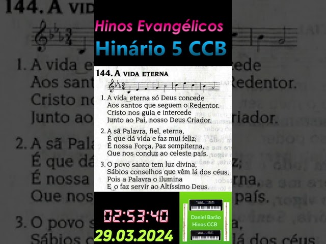 Hinos Evangélicos (29-03-2024) - [Teclado Casio MZ-X500)