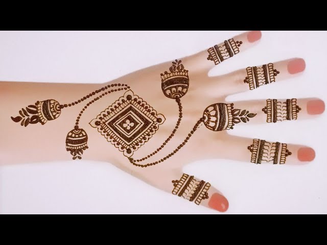 Back hand mehndi design simple and easy 2025 //// mehndi design simple back hand//// mehndi design