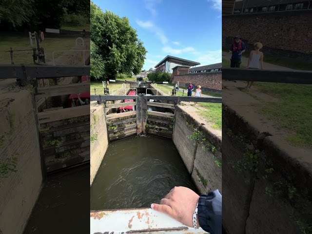 Boats Shifting from Higher water to Lower water in Worcester