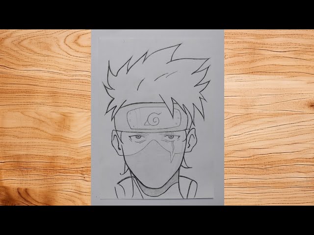 Kakashi Hatake Drawing Step By Step I anime drawing I Easy Drawing for beginners #tutorial