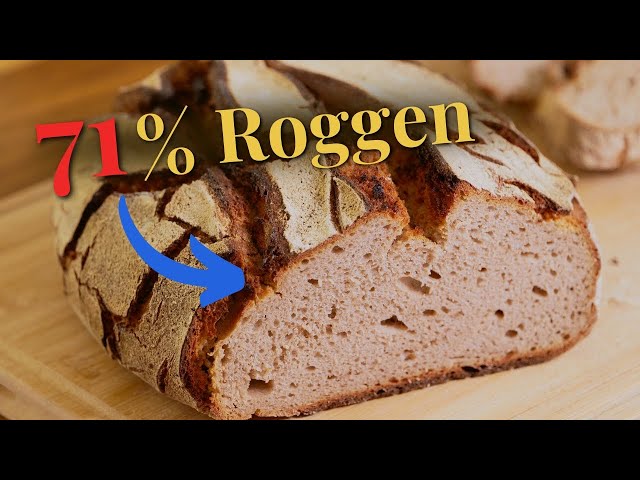 Morgens ansetzen, abends backen: kinderleichtes Roggenmischbrot mit Sauerteig aus dem Bräter.