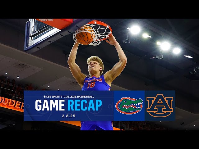 No. 6 Florida takes down No. 1 Auburn, snaps 14-game win streak | Game Recap