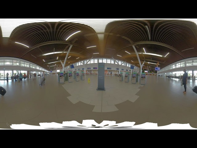 Nadi Airport International Departures Area in 360 VR