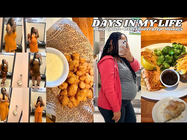 Days in my life VLOG| 37 week prenatal apt, baby shower prep, outings and more