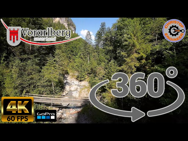 AUSTRIA 360 - Hike with my sister Bürser Schlucht in AUSTRIA with relaxing music