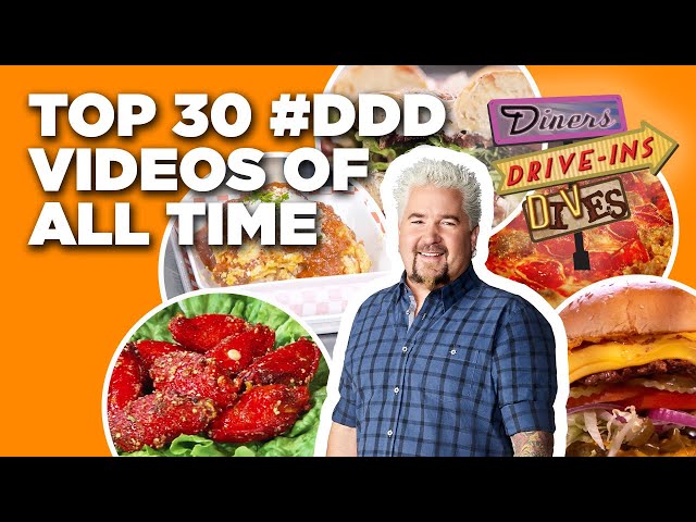 Top 30 #DDD Videos of ALL TIME with Guy Fieri | Diners, Drive-Ins, and Dives | Food Network