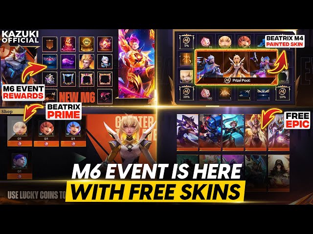 M6 EVENT IS HERE WITH FREE PRIME SKIN & OTHER FREE SKINS | BEATRIX PRIME RETURNS