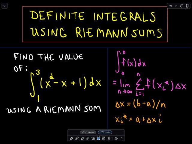 ❖ Calculating a Definite Integral Using Riemann Sums - Part 1 ❖