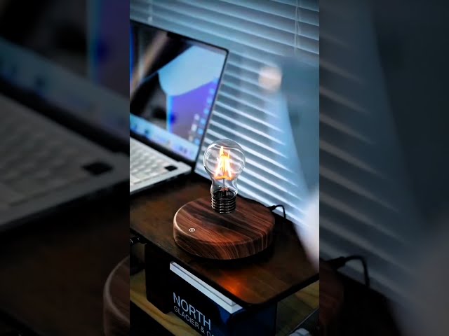 Gravity Defying Magnetic Levitating Bulb Must See Tech! #techytreasure #shorts #gadgets