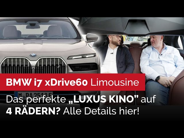 BMW i7 - das fahrende Heimkino. Wir haben reingeschaut. Kurz & knackig Video in 360Grad