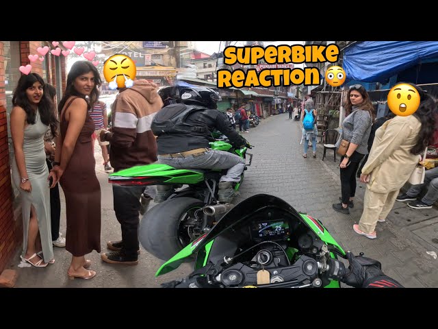 Superbike Reaction In Mcleodgang Market 😲Ladki Toh Dekhte Reh Gyi 😍