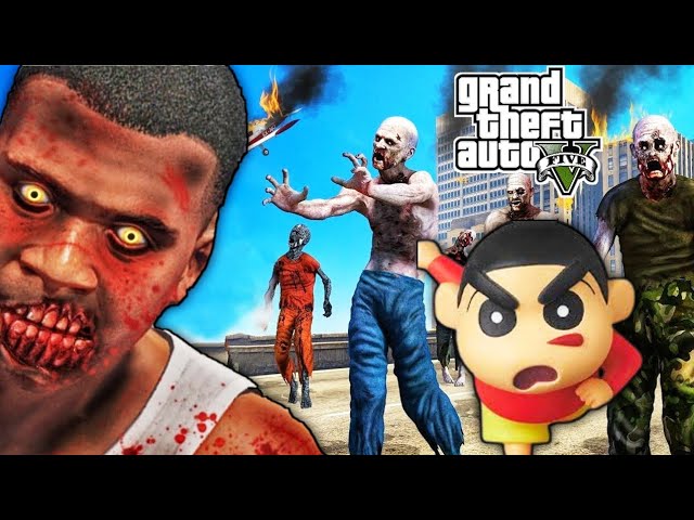 GTA 5 : ZOMBIE FRANKLIN DIED FOR SHINCHAN | PART 4