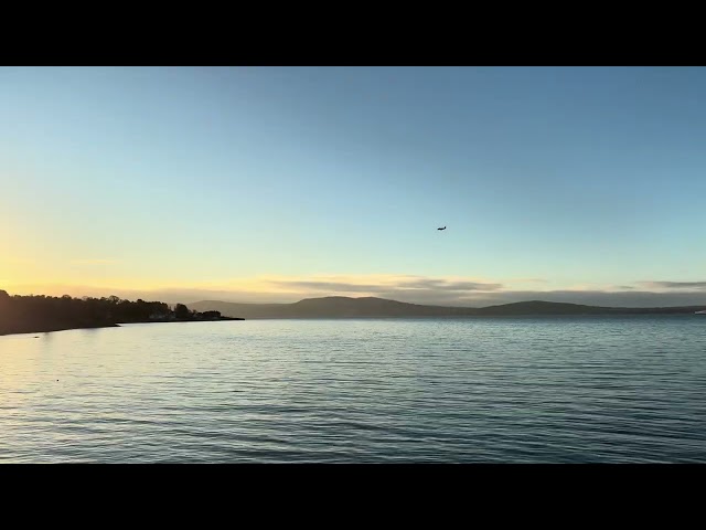 British Airways A320 coasting along stunning Belfast Lough