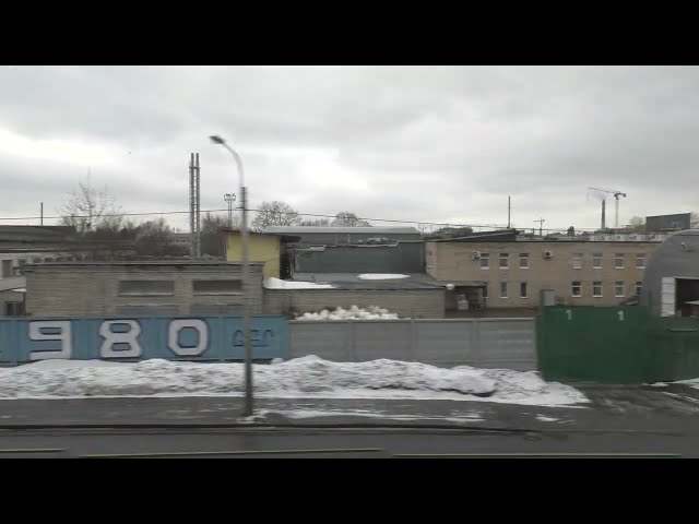 Saint Petersburg to Moscow train view 2018