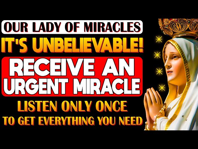 🛑 POWERFUL PRAYER FOR MIRACLES | LISTEN ONLY ONCE TO CHANGE EVERYTHING 🛑