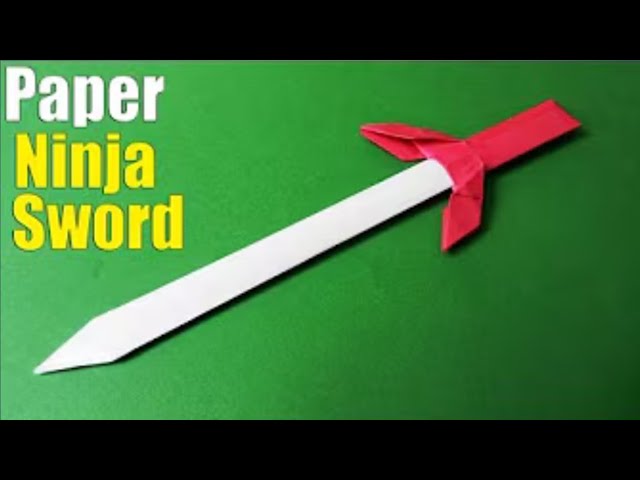 How to make a Paper Sword | Ninja Sword Tutorial