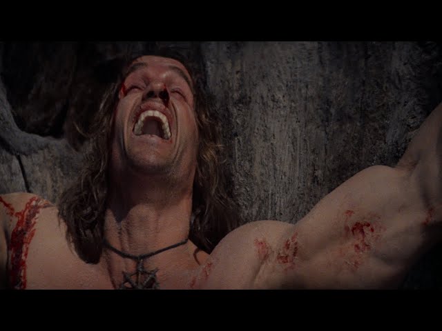 Conan the Barbarian 1982 Conan laughing scene 4K HDR