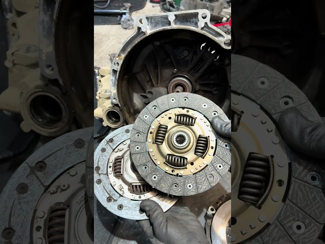 Old and new clutch compared #automobile #diyautorepair #carclutch