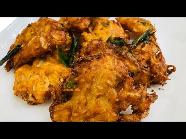 5 മിനിറ്റിനുള്ളിൽ Crispy ഉള്ളിവട😋💯|| ULLI VADA||ONION BAJJI||KERALA STYLE  EASY CRISPY ULLI VADA