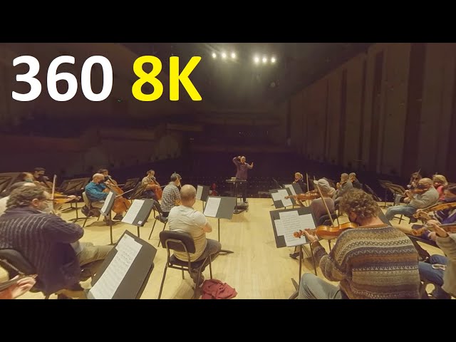 Jerusalem Symphony Orchestra rehearsal in 360 8K