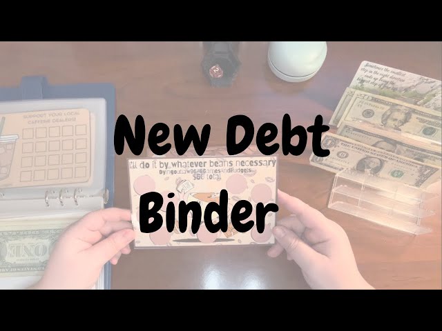 New debt binder | $335 | coffee challenges☕️