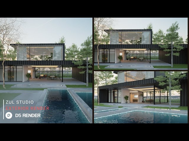 Image & Animation with D5 Render | Private House 316 Part 2 | Downloadable File Included