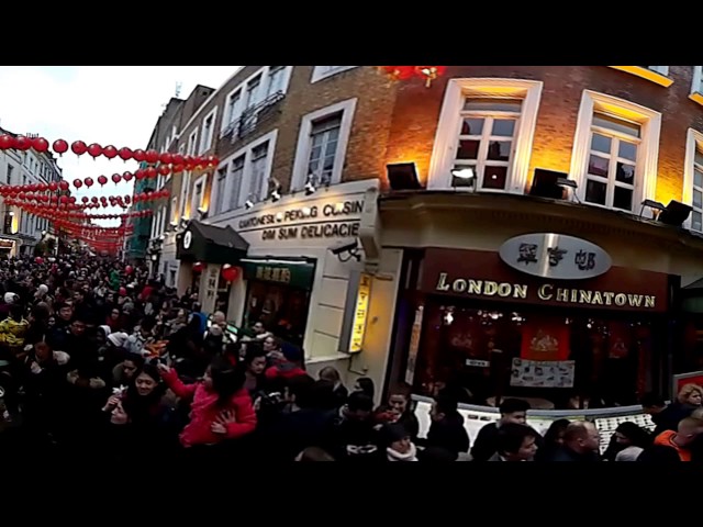 London Chinese New Year 2017 360 degree Lion Dance