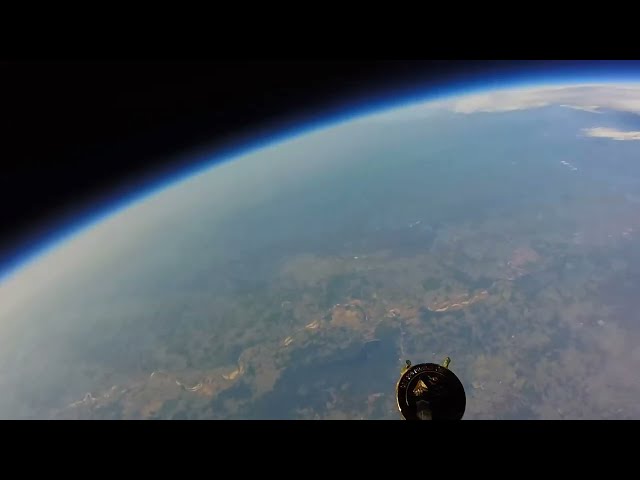 He sent his camera into space by balloon and the result was unexpected