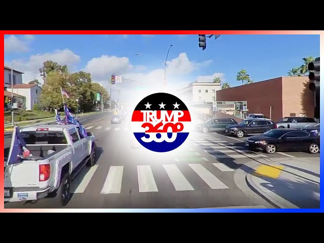 360° STOP THE STEAL, car rally for President Trump, trip to the Beverly Hills Freedom Rally