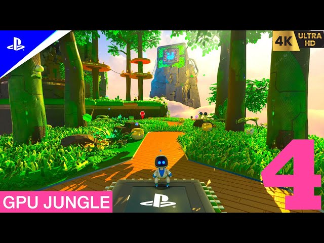 Astro Playroom GPU Jungle All Puzzle Pieces & Artifacts PS5 Gameplay Part 4 [NO COMMENTRY] #gamer