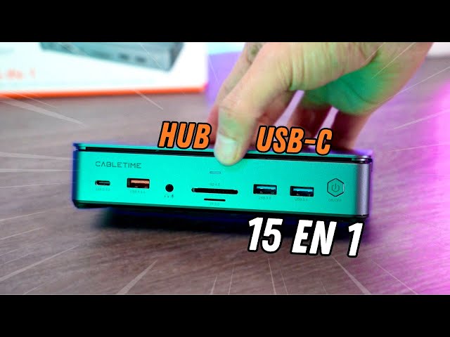 Best USB Hub and Extender of PC ✅ Dock Cabletime 15 in 1