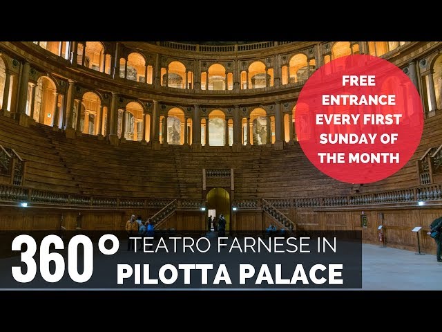 360 degree video - The Teatro Farnese and Pilotta Palace in Parma