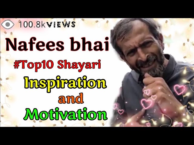 Nafees bhai best inspiration shayari #top10 sad poetry | Butt Sahab Shayari | Covered by faraz_05