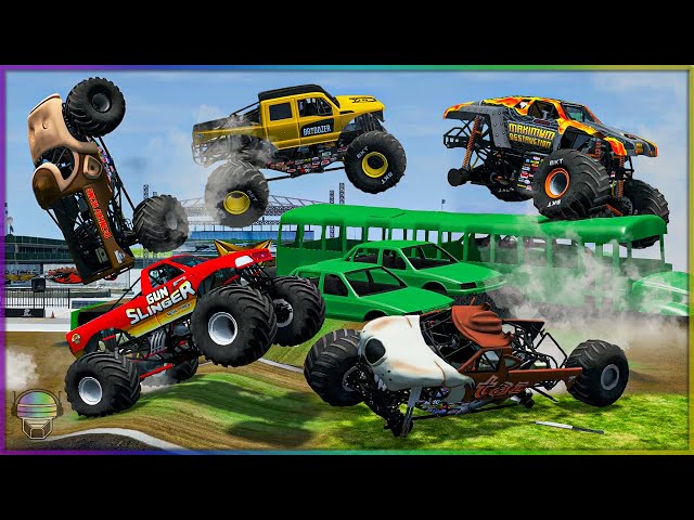 MONSTER TRUCKS ATTACK ATLANTA! | BeamNG Drive